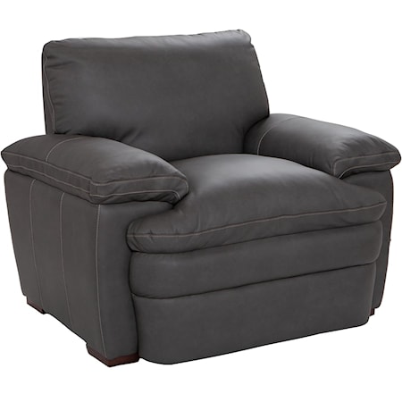 100% TOP GRAIN LEATHER CHAIR