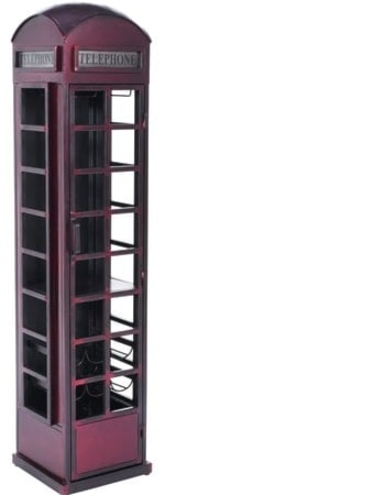 Vintage Telephone Booth Bar