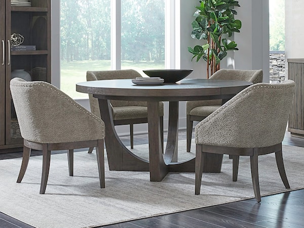 5-Piece Pedestal Table Set