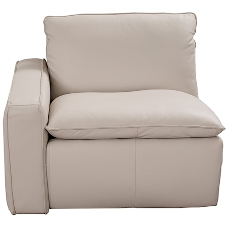 MODULAR LEATHER MATCH LAF CHAIR