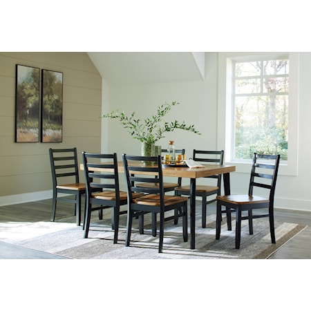 7 PIECE DINING SET