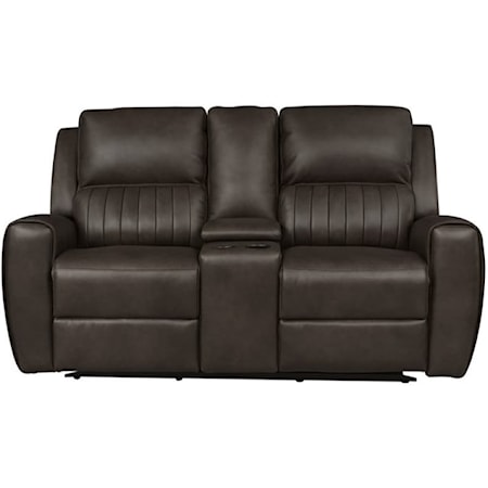 Power Reclining Loveseat with Console