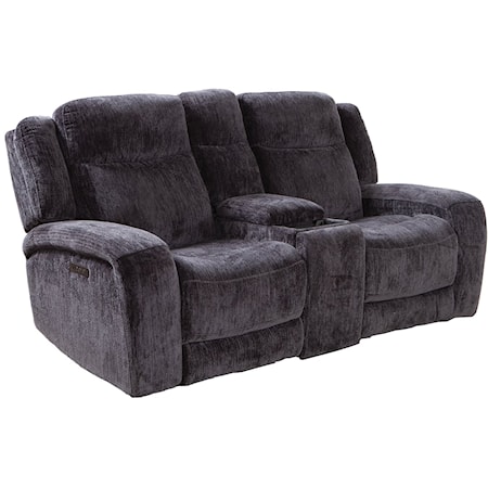 POWER CONSOLE LOVESEAT W/POWER HEADRESTS