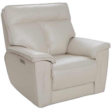 TOP GRAIN LEATHER MATCH POWER RECLINER