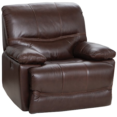 LEATHER MATCH POWER RECLINER W/ZERO GRAVITY