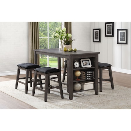Counter Height Table and Chair Set