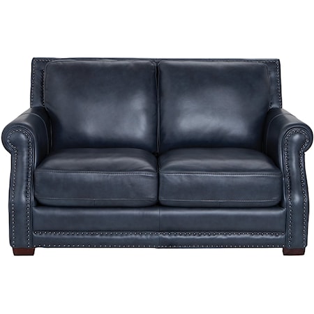 100% LEATHER LOVESEAT