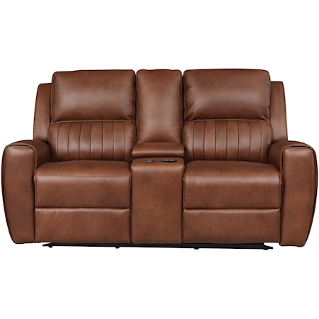 Power Reclining Loveseat with Console