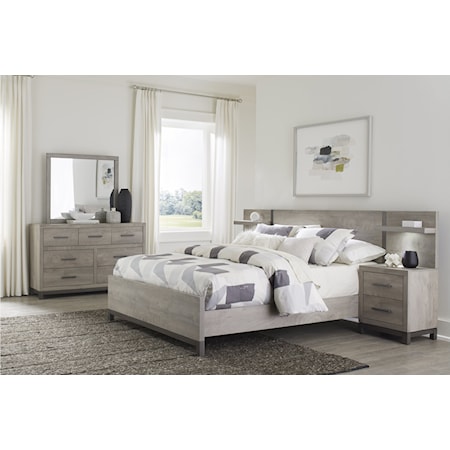 5-Piece Eastern King Panel Wall Bedroom Set