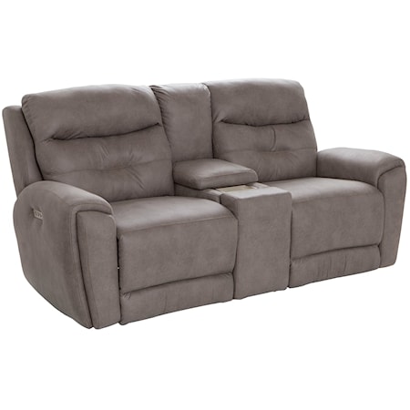 POWER CONSOLE LOVESEAT W/POWER HEADRESTS
