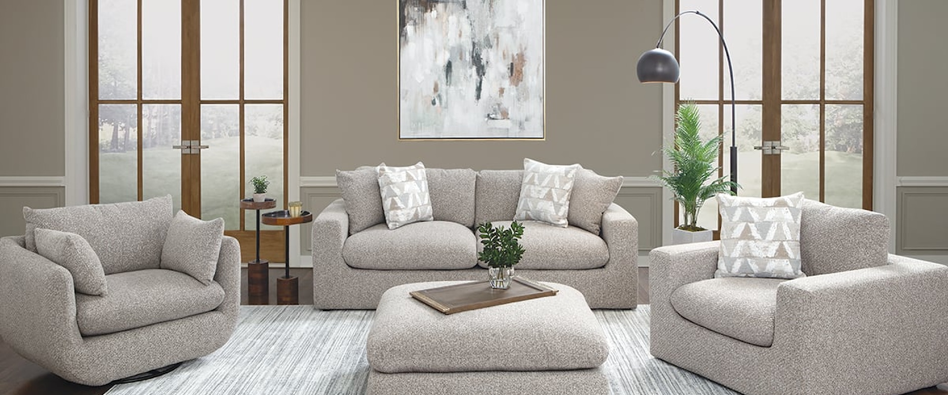 Contemporary 4-Piece Living Room Set