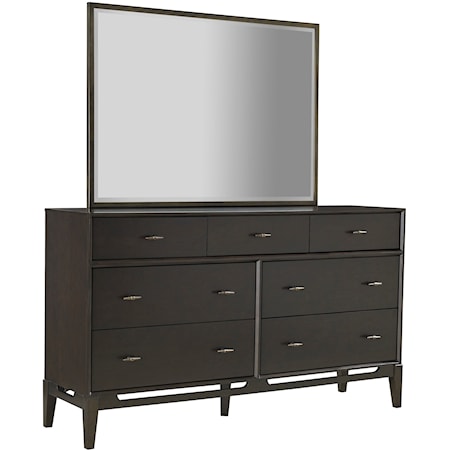 7-Drawer Dresser and Mirror Set