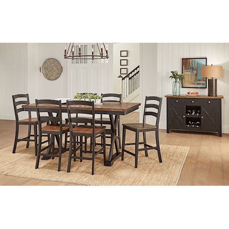 5 PIECE COUNTER HEIGHT DINING SET