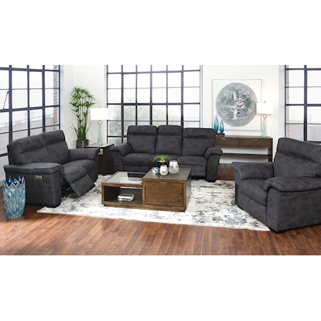 POWER SOFA W/POWER HEADRESTS