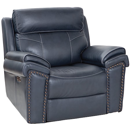 Leather Match Power Recliner