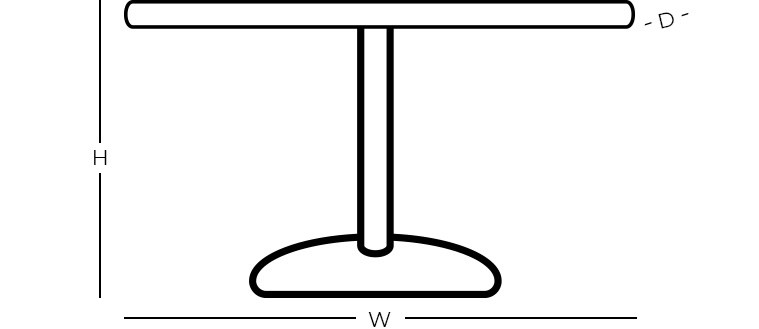 Dimensions - Round Coffee Table