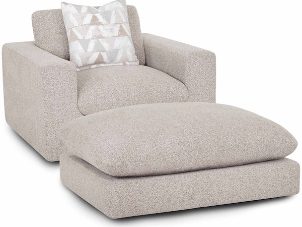 Chair and Ottoman Set