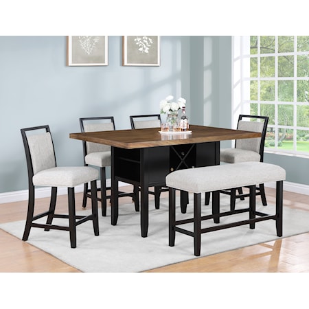 5 PIECE COUNTER HEIGHT DINING SET