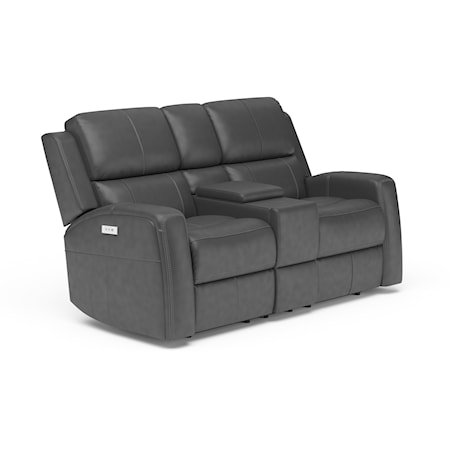 Power Reclining Console Loveseat