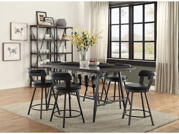 5 Piece Counter Height Dining Set