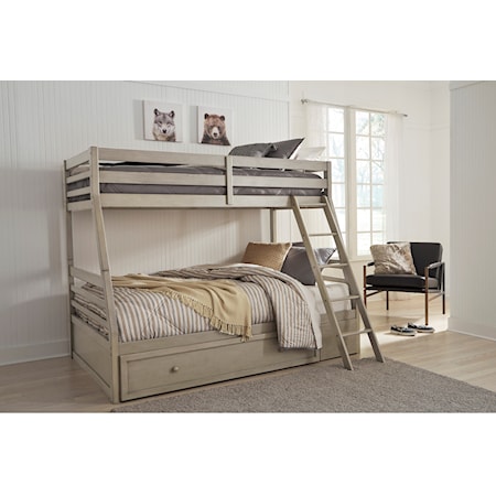 Twin/Full Bunk Bed w/ Under Bed Storage