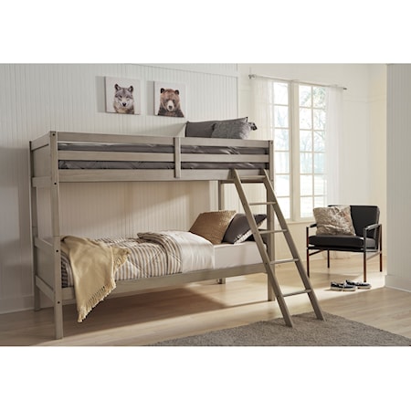 Twin/Twin Bunk Bed w/ Ladder