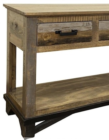 Sofa Table with 3 Drawers