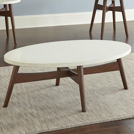 Silverstone® Oval Cocktail Table